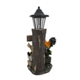 thumbnail image 4 of Rooster Family Solar LED Lantern Statue and Welcome Sign, 4 of 4
