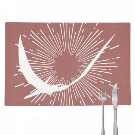 

Sky Animal Flying Predator Placemat Pad Kitchen Woven Heat Resistant Cushion Rectangle
