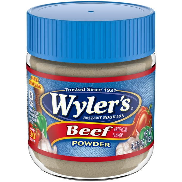 Wyler's Instant Bouillon Beef Flavored Powder, 3.75 oz Jar