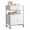 White Marble, variant on Hironpal Salon Rolling Cart with Wheels,Mobile Beauty Trolley with Drawers for Salon,Beauty, Spa,3 Tool Holders,White