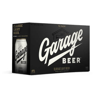 Garage Beer Light 12 pack 12 fl oz Cans, 4% ABV