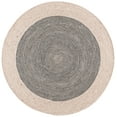 thumbnail image 2 of SAFAVIEH Braided Lars Geometric Reversible Area Rug, Beige/Black, 6' x 6' Round, 2 of 12