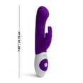 thumbnail image 3 of The Rabbit Vibromasseur Rabbit à Pois G Company, Violet, 3 of 3