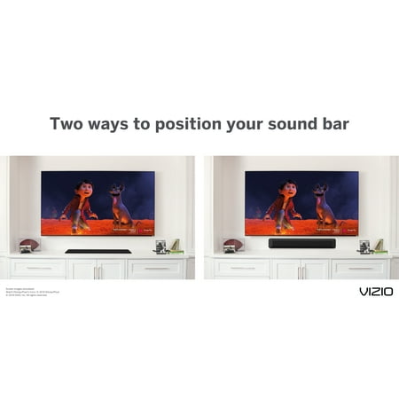 VIZIO - 2.1-Channel Soundbar with Built-in Subwoofers and DTS Virtual:X - Black