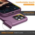 thumbnail image 5 of DTTO iPhone 13 Pro Max Case, Liquid Silicone Shockproof Cover [Enhanced Camera and Screen Protection] with Honeycomb Grid Cushion, Dark Purple, 5 of 7