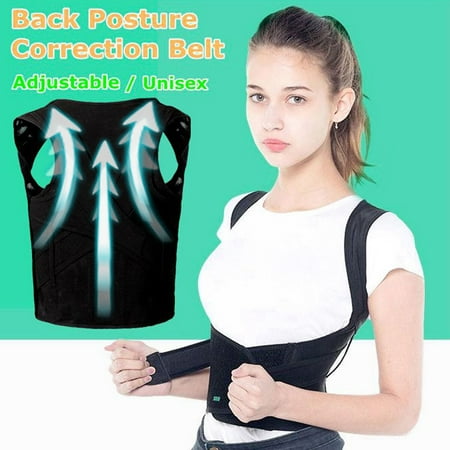 Lumbar Therapy (Unisex Women Men Teenagers Adjustable Magnetic Therapy Posture Corrector Back Pain Shoulder Support Corrector lumbar Medical Belt Band Belt Brace M/XL/XXL Adult)