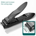 thumbnail image 3 of Nail Clippers for Men with Catcher - Sharp Heavy Duty Self-Collecting Nail Cutters Fingernails and Toenails Nail Care, 3 of 8