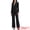 Black, variant on DARING DIVA Women's Office Single Breast Long Sleeve Collarless Blazer XS Black