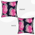 thumbnail image 7 of DouZhe Velvet Decorative Throw Pillow Covers Set of 2, Soft Square Cushion Cover with Invisible Zipper Vintage Animal Print Leopard Printing, 16"x16", 7 of 7