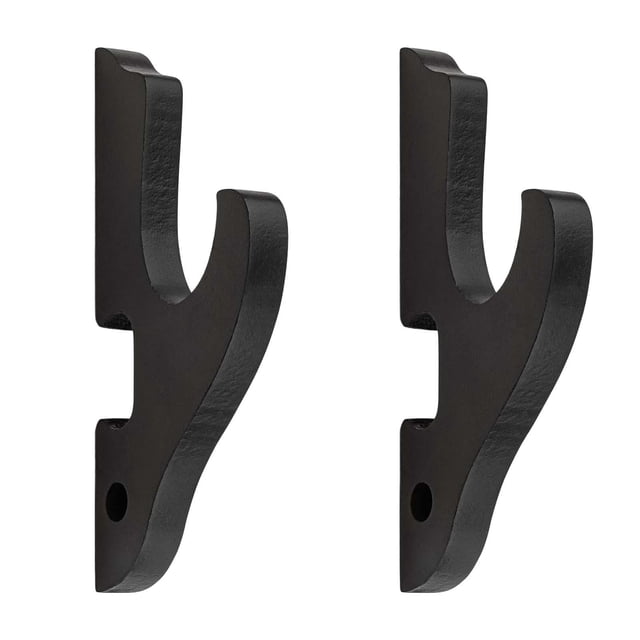 ziyahi Wall Mounted Holder For Fishing Rods And Samurai Stands Lightweight Compact For Easy Setup Samurai Stand Wakizashi Wood Black 1 Tier