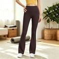 thumbnail image 5 of Lutiedan Flare Leggings for Women Soft High Waisted Yoga Bootcut Leggings Casual Stretch Athletic Gym Bell Bottom S-3XL, 5 of 7