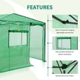 thumbnail image 4 of EAGLE PEAK 8x6ft Easy Setup Pop Up Portable Instant Walk-in Greenhouse, Green, 4 of 10