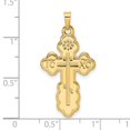 thumbnail image 2 of 14k Gold Polished Eastern Orthodox Solid Religious Faith Cross Pendant Necklace 33.15x17.43mm Wide 0.9mm Thick Pendant f, 2 of 2