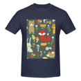 thumbnail image 4 of Bingfone Cute Animal Forest Men'S Loose Fit Short-Sleeve Pocket T-Shirt, 4 of 7