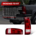 thumbnail image 2 of For Chevy Silverado/GMC Sierra 1999-2002 LED Tube Tail Lights Brake Lamps Pair, 2 of 4