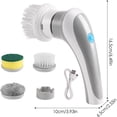thumbnail image 5 of (Gray) Handheld electric spin scrubber, 3 replaceable brush heads, 5 of 5