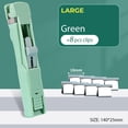 thumbnail image 1 of en Mini Traceless Reusable Hand Clamp Push Stapler, Assorted Colors, 1 Count, 1 of 7