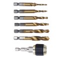 thumbnail image 5 of 7Pcs/Set Spiral Combination Tap High Speed Steel 1/4in Hex Shank Taps Drill for TappingTitanium Plated Tap, 5 of 5