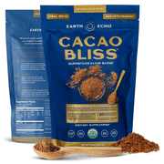 Earth Echo Cacao Bliss Organic Superfood Powder with MCT Oil and Turmeric, 30 Servings