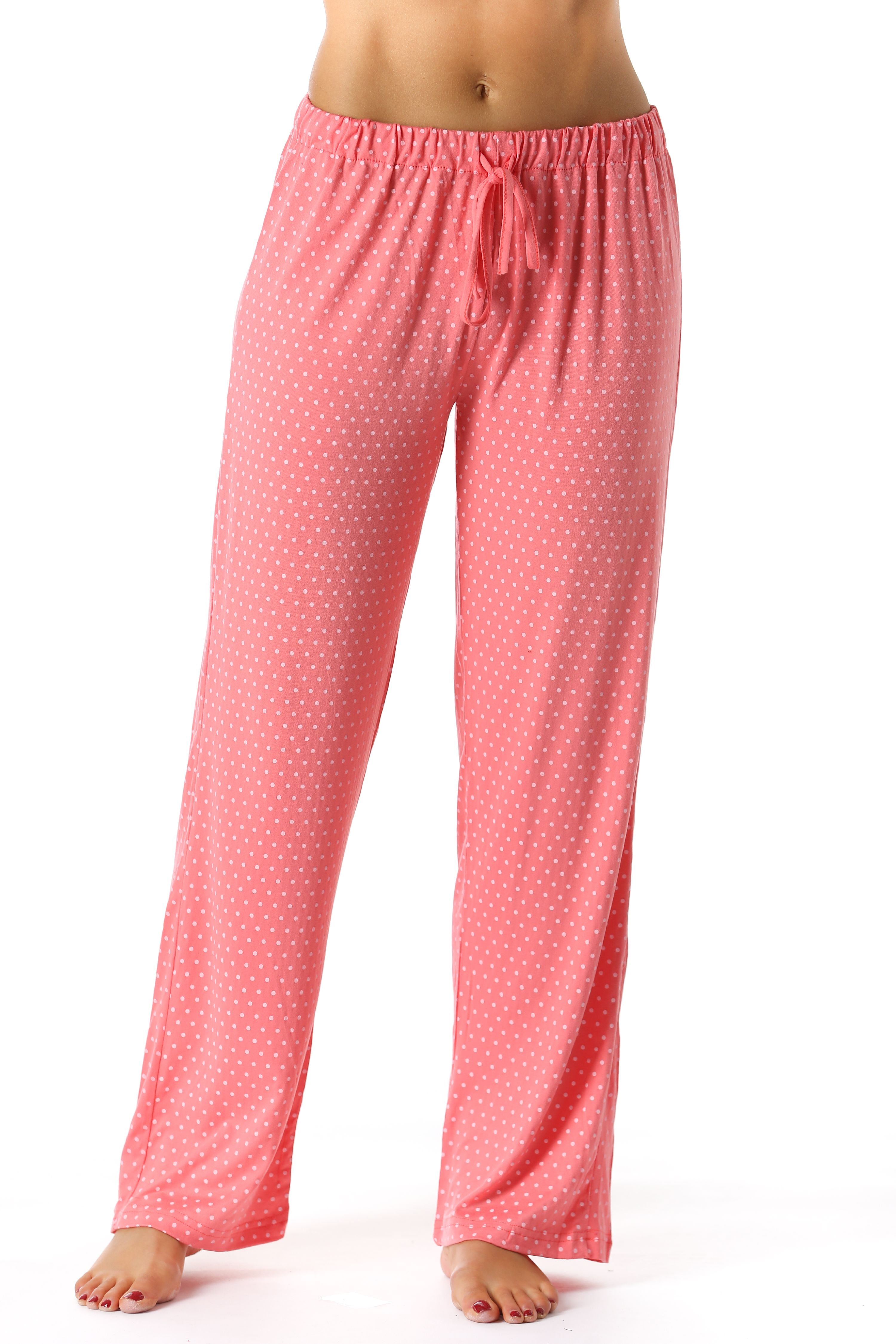 Just Love Women Pajama Pants / PJs / Sleepwear (Coral with White Dots,  Small) - Walmart.com