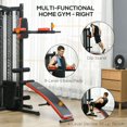 thumbnail image 2 of Soozier Multi Home Gym Equipment, Station d'entraînement avec 99lbs Weight Stack, 2 of 9