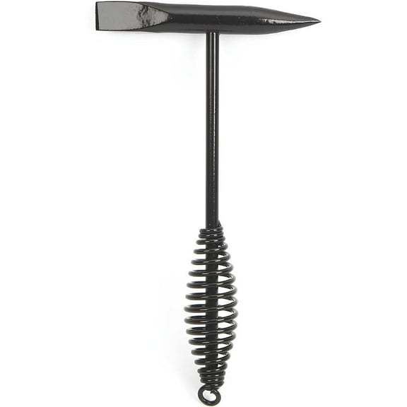 Chipping Hammer, 11 in, Flat/Pointed Head, Steel Handle