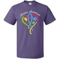 thumbnail image 3 of Inktastic Autism Awareness Heart Ribbon and Puzzle Pieces T-Shirt, 3 of 5