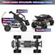 thumbnail image 5 of HYPER GO H12Y 1/12 RC Rock Crawlers 4X4 sin escobillas para adultos, carcasa metálica, todoterreno, todoterreno, camiones de roca RC 4WD con ejes Portal, coches RC todo terreno con 2 baterías, 5 of 6