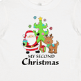 thumbnail image 4 of Inktastic My 2nd Christmas with Santa Reindeer and Tree Boys or Girls Baby T-Shirt, 4 of 5