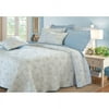 Global Trends Peony Blue Reversible Quilt Set