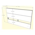 thumbnail image 2 of Atlin Designs Modern Wood 2 Piece Queen Size Bedroom Set in Mahogany, 2 of 5