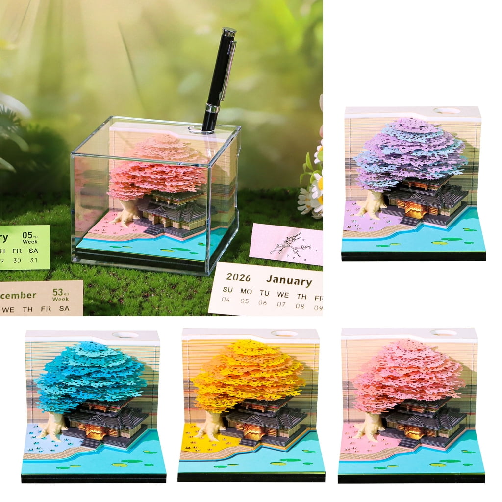 Miiottaa Twenty twenty six Blossomy Theme Weekly Planner With Removable Panes For Record Bookmarks And Gift Offering