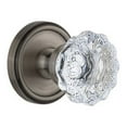 thumbnail image 2 of Grandeur Geofon_Prv_238 Georgetown Solid Brass Rose Privacy Door Knob Set - Chrome, 2 of 7