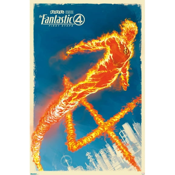 Marvel Fantastic Four: First Steps (2025) - The Human Torch Wall Poster, 22.375" x 34"