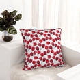 thumbnail image 6 of Fuzoiu Tulips Flowers Print Square Pillow Cover,Hidden Zipper Design,Luxury Square Pillow Case, Throw Pillow,Couch Cushion-18"x18", 6 of 7