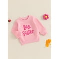 thumbnail image 4 of xiaxaixu Chandails d'Automne pour Filles Manches Longues Col Rond Broderie Lettre Coupe Ample Chandail, 4 of 8