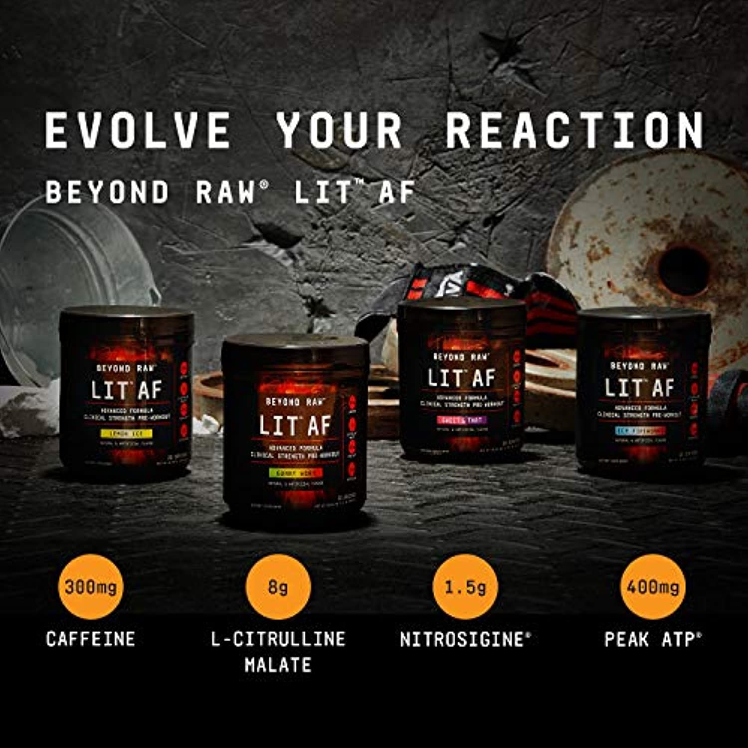 Beyond Raw Lit Af Pre Workout Sweet And Tart Walmart Com