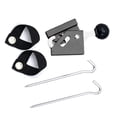 thumbnail image 4 of La cubierta de soporte de la tienda de campaña se puede ajustar con accesorios de campamento al aire libre de aleación de aluminio único de 8 mm de negro, 4 of 10