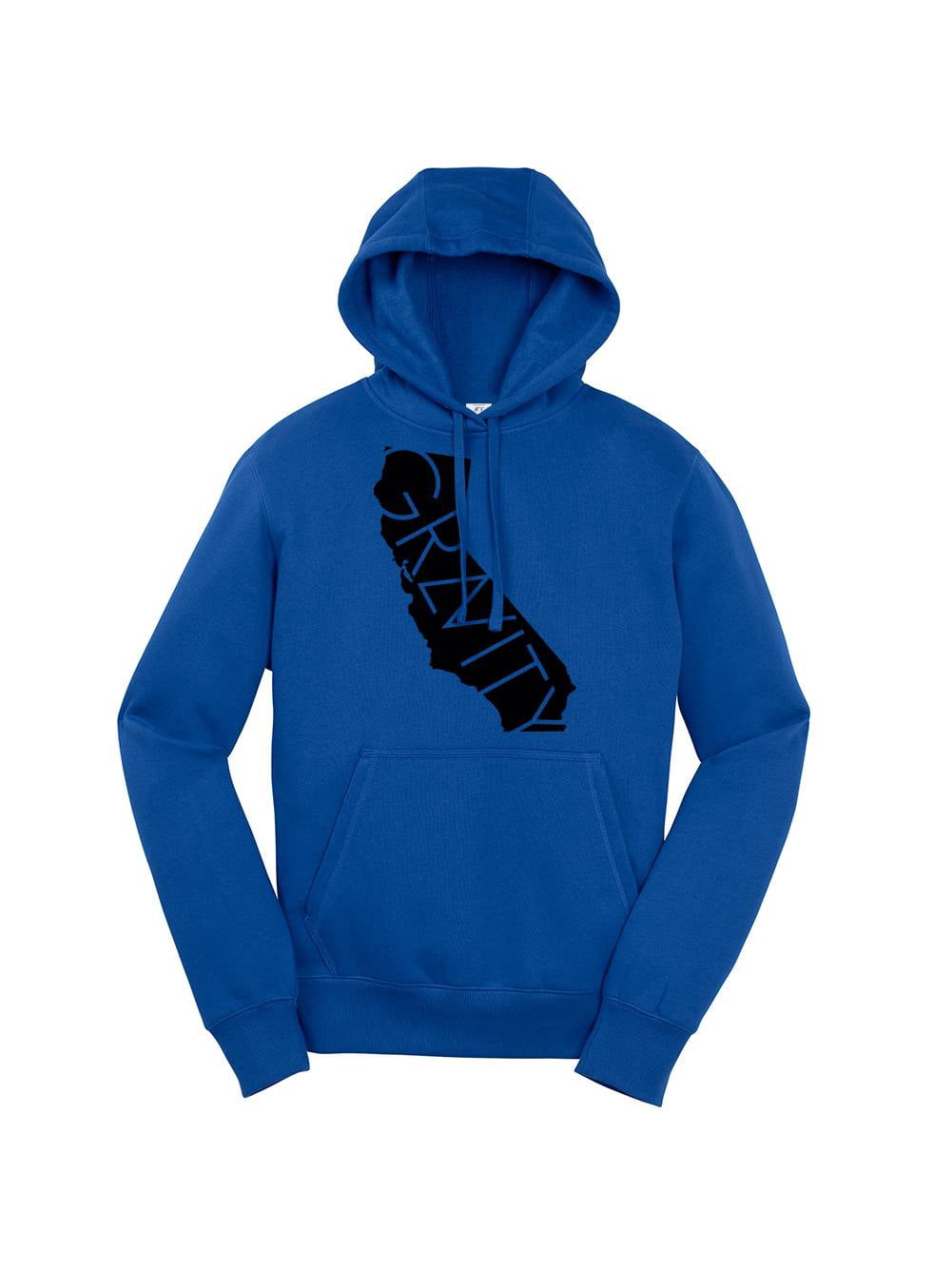 Gravity Trends Cali Hooded Pullover - Black Logo - True Royal - L