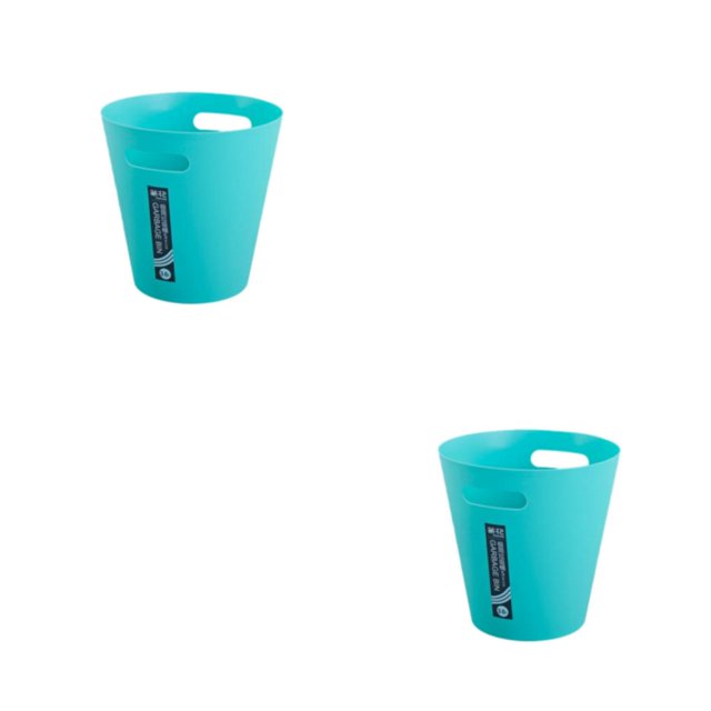 Matsuzay Cubo de basura Papelera Suministros para el hogar Multicolor Tamaño compacto Larga duración Ahorro de espacio Accesorios para el Azul 2piezas