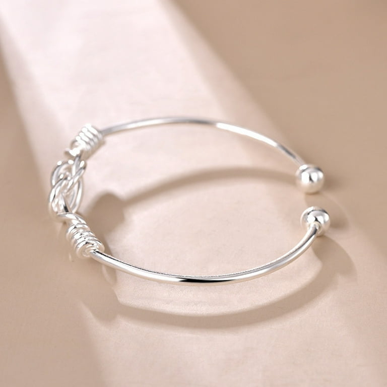 Womens Bracelets Geometric Knot Women Bracelet Cute Design Adjustable  Sterling Silver Bracelets For Womens Girls