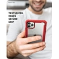 thumbnail image 7 of i-Blason Ares Case for iPhone 11 Pro Max 2019 Release, Dual Layer Rugged Clear Bumper Case with Built-in Screen Protector (Metalic Red), 7 of 7