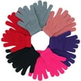 thumbnail image 6 of ToBeInStyle Women's Pack of 6 of Acrylic Stretchy Fuzzy Everyday Winter Gloves - One Size, 6 of 7