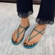 thumbnail image 2 of Amzcrzy Zapatos de mujer,Zapatos de mujer,Zapatillas de mujer, Sandalias romanas con punta plana y puntera para mujer, de verano, a la moda, para playa Sandalias Mujer Zapatillas De Casa, 2 of 5