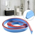 thumbnail image 3 of 1pc Bathroom Water Stopper Retention Water Strip Shower Dam Flood Dry And Wet Separation Blocker Silicone Seal Strip Flexible, 3 of 10