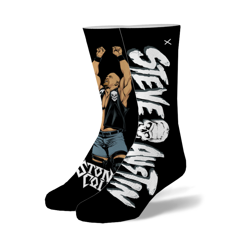 Odd Sox Odd Sox, WWE Wrestling, Stone Cold Steve Austin, Crew Socks, Novelty Fun