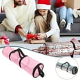 thumbnail image 1 of Clearance Items,npkgvia Storage Bags,Kitchen Storage,Slim Underbed Gift Organizer Water Proof PVC Fabric Wrapping Paper Roll Bag,Organization And Storage,Pink, 1 of 8