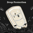 thumbnail image 7 of for Cadillac Key Fob Cover, Soft TPU Protection Key Fob Case Compatible with Cadillac Escalade CTS SRX CT4 CT5 CT6 XTS XT4 XT5 XT6 ATSL SLS STS Smart Key Holder (Beige), 7 of 7