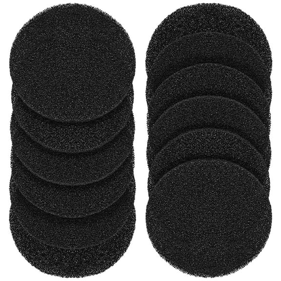 12Pcs Kitchen Compost Bin Charcoal Filter Replacements, Compost Pail Replacement Carbon Filters 6.29 inch, Round