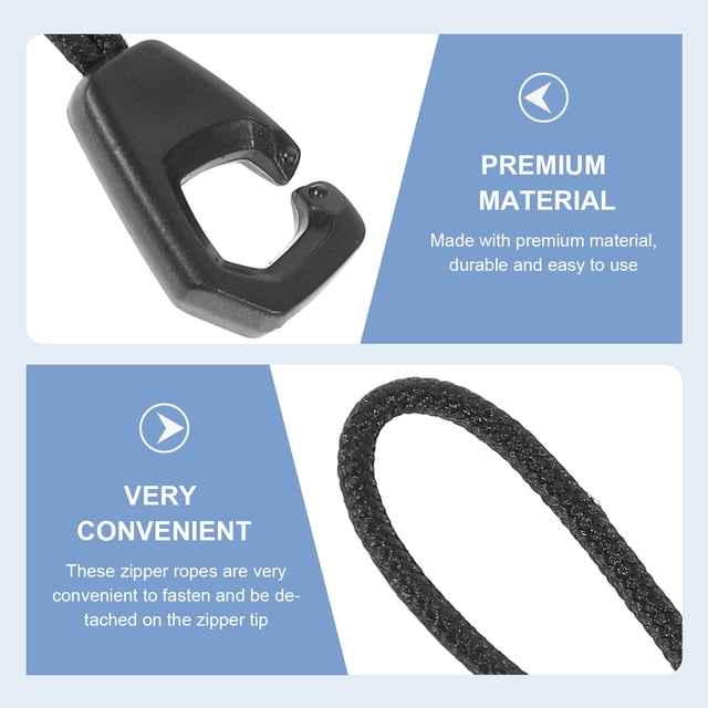 Hytrove 100Ud Accesorio Para Cremallera Con Cuerda Para Mochilas Bolsas Y Chaquetas